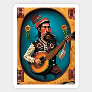 Guitar player Sticker